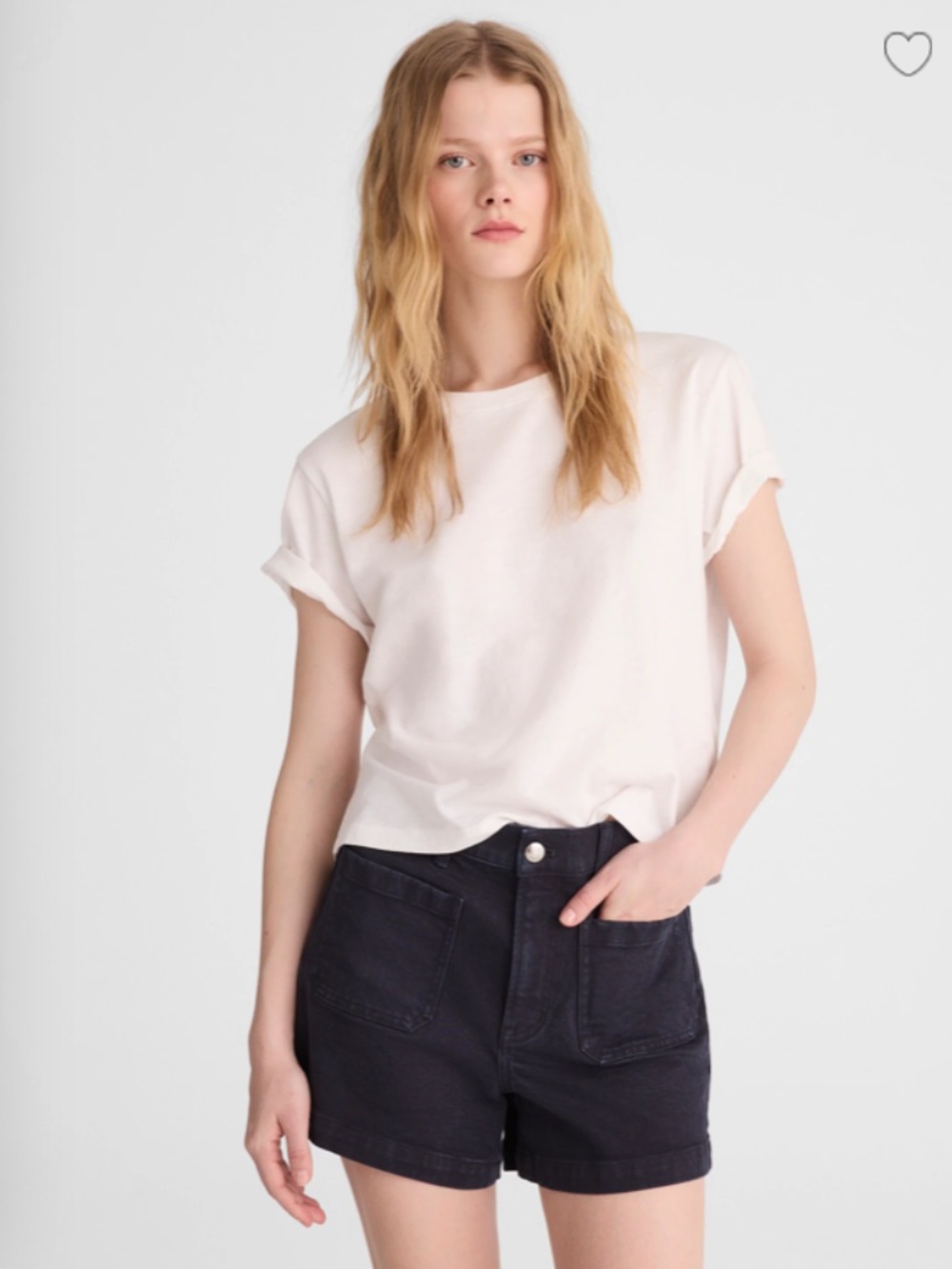 Madewell "The Emmy" Black Denim Shorts